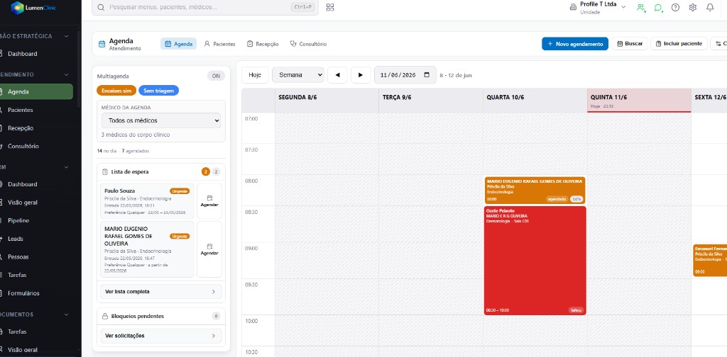 LumenClinic - Agenda